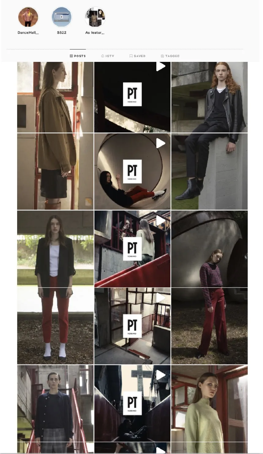 PT Torino — Il feed come sistema visivo
