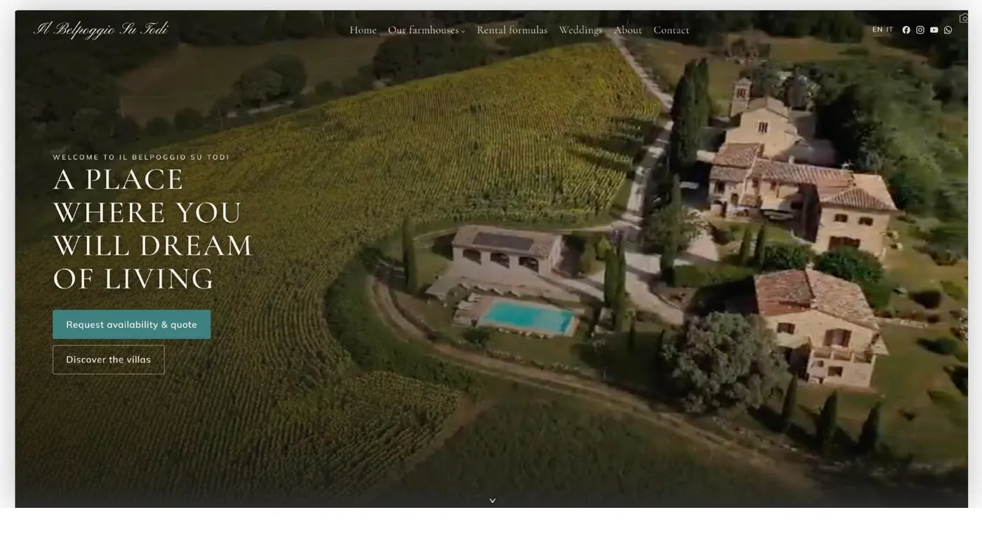 Il Belpoggio su Todi - Location da sogno in Umbria, bilingue