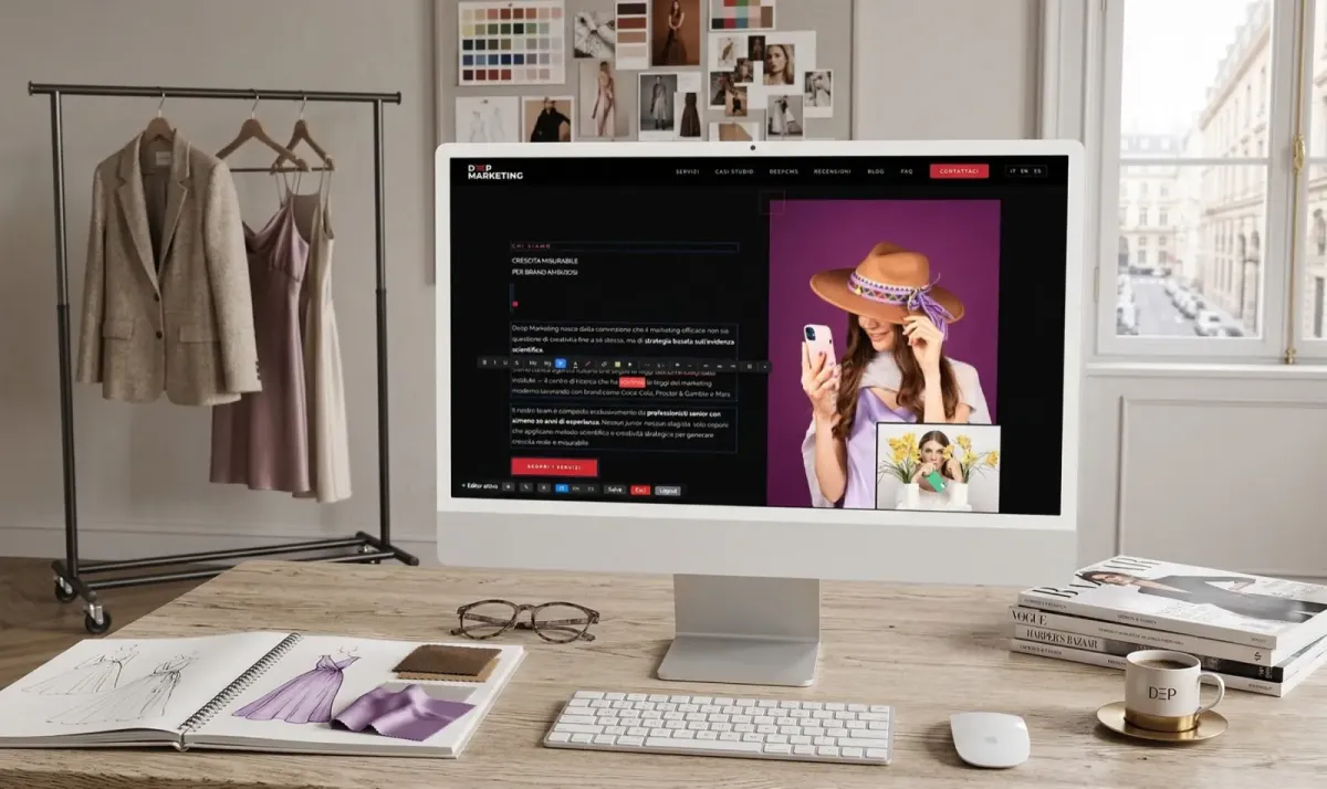 DeepCMS — editor integrato
