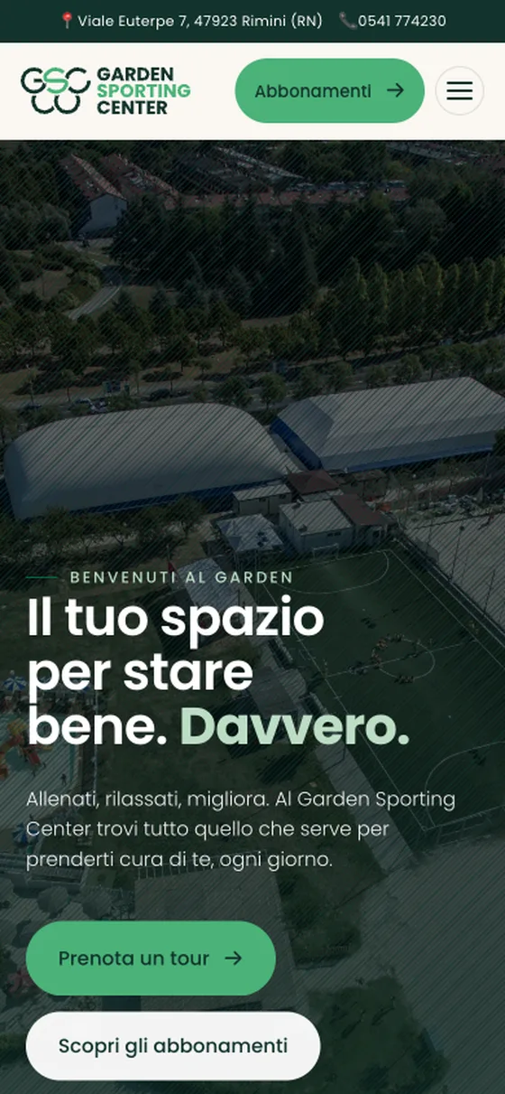 Garden Sporting Center — sito DeepCMS